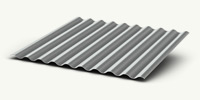 Corrugated metal roofing